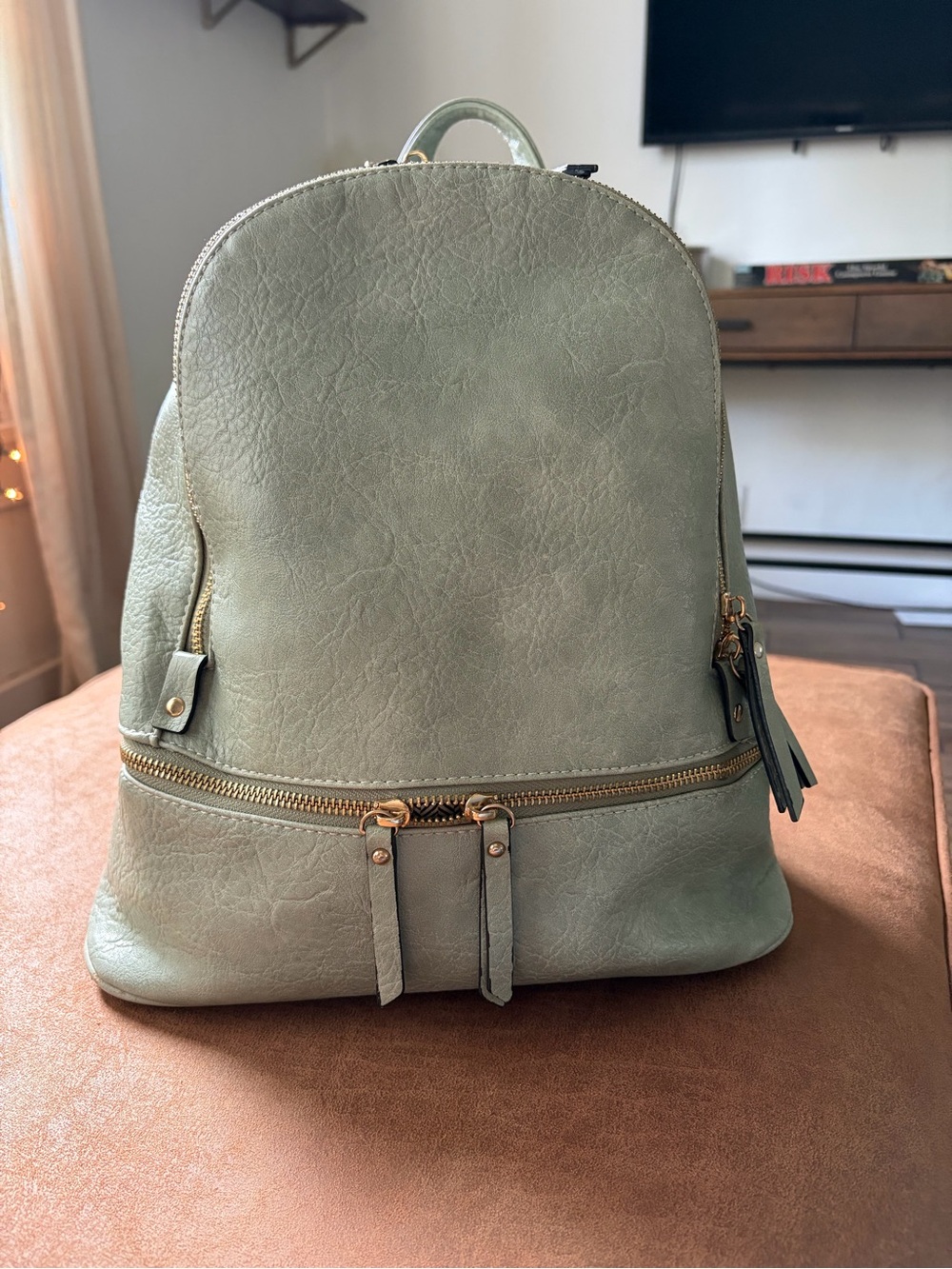 Blake Vegan Light Teal Backpack